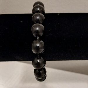 Black Beaded Bracelet
